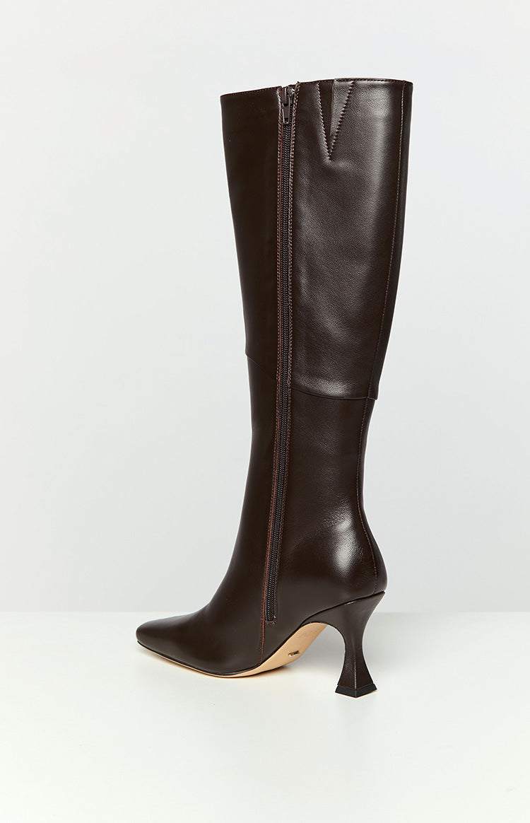 Tony Bianco Fantasy Chocolate Nappa Calf Boots Image