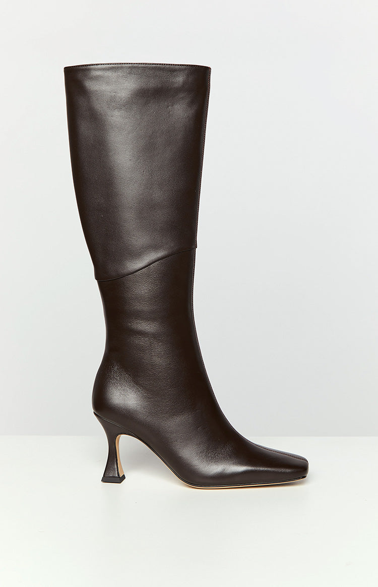 Tony Bianco Fantasy Chocolate Nappa Calf Boots Image