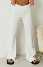 Zaylee White Knit Pants Image