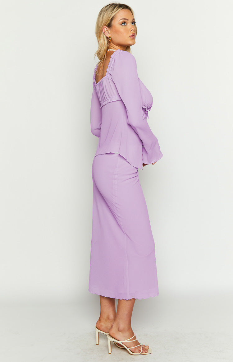 Kennedy Lilac Maxi Skirt Image